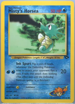 Misty's Horsea card photo