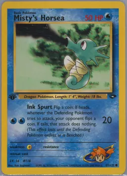Misty's Horsea card photo