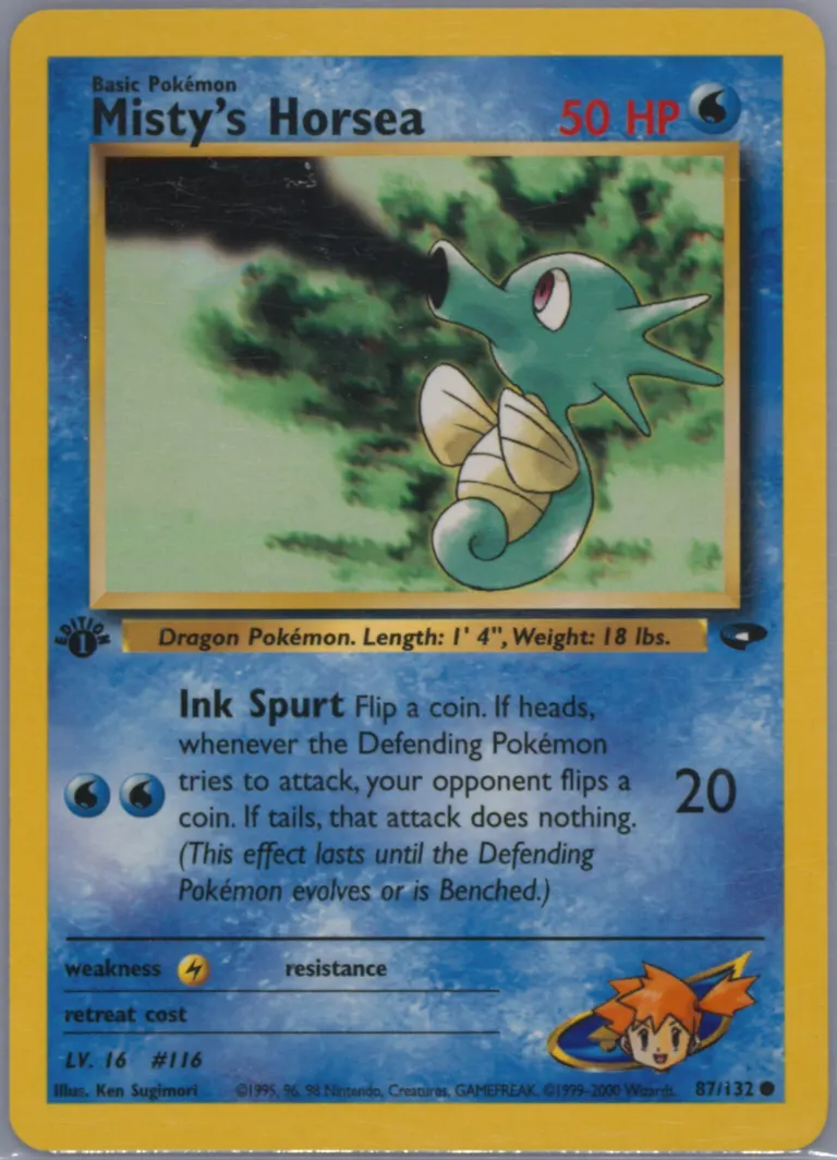 Misty's Horsea card photo