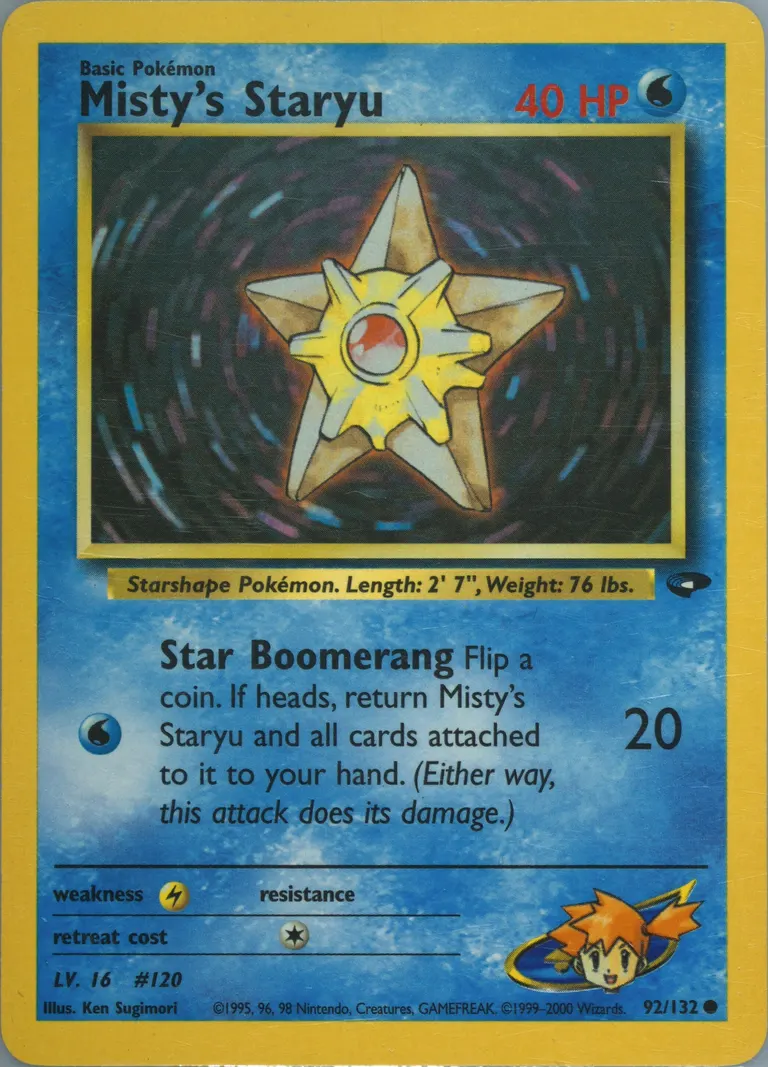 Misty's Staryu card photo