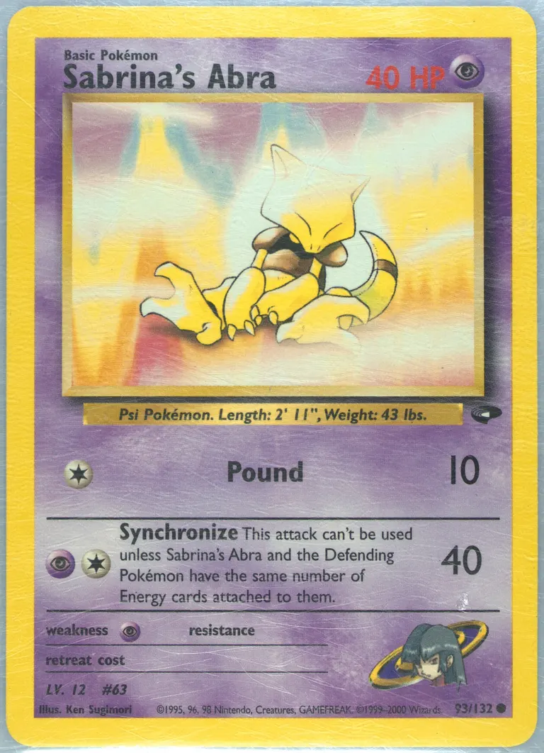 Sabrina's Abra card photo