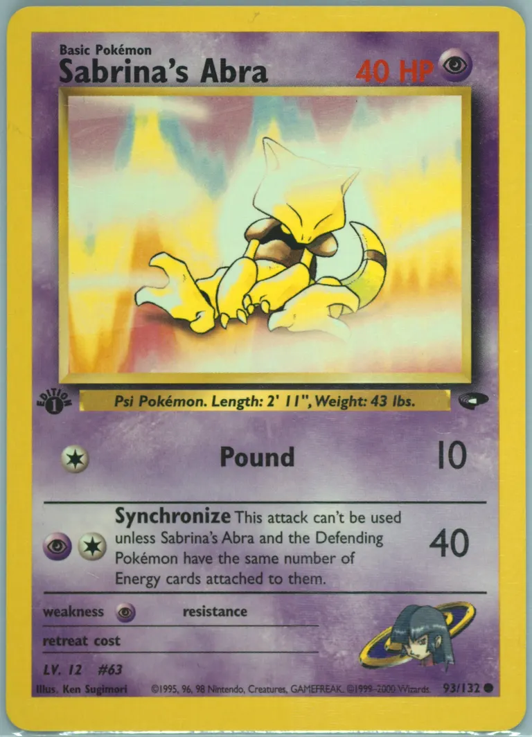 Sabrina's Abra card photo