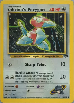 Sabrina's Porygon card photo
