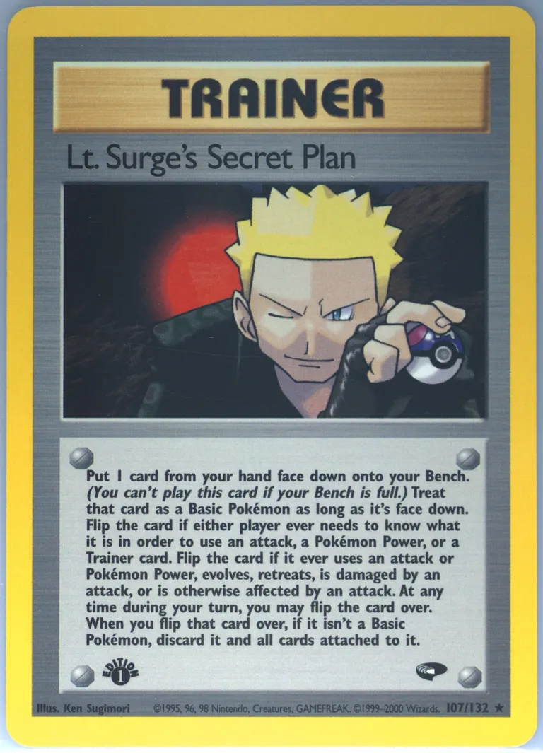Lt. Surge's Secret Plan card photo