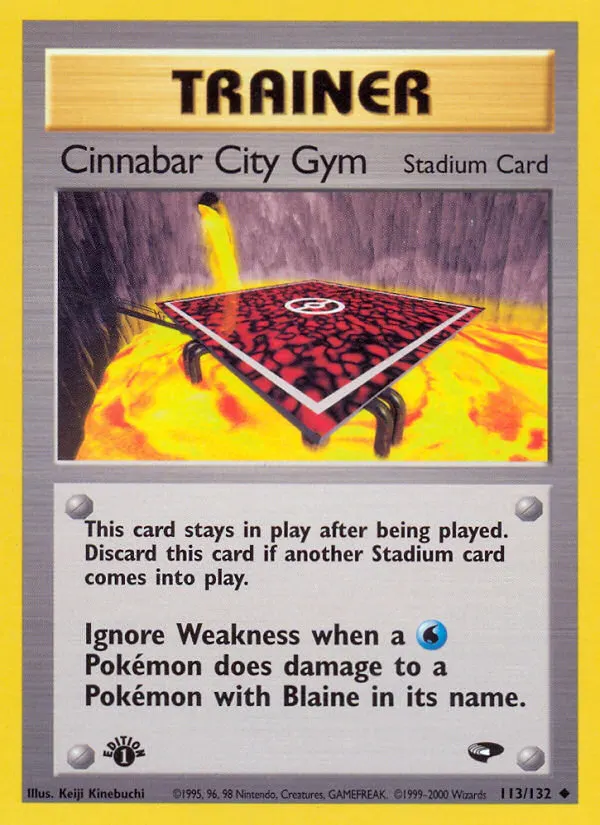 Cinnabar City Gym card photo