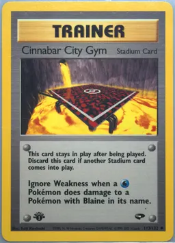 Cinnabar City Gym card photo