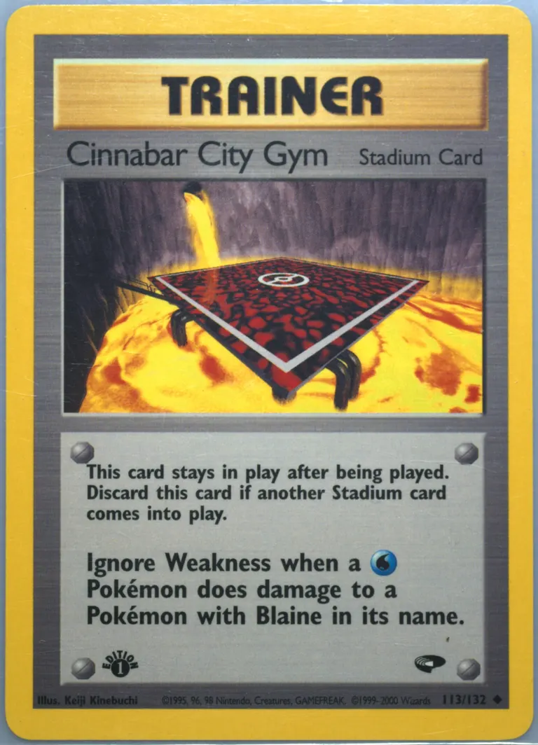 Cinnabar City Gym card photo