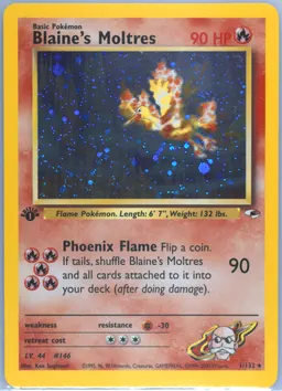 Blaine's Moltres card photo