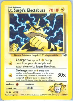 Lt. Surge's Electabuzz card photo