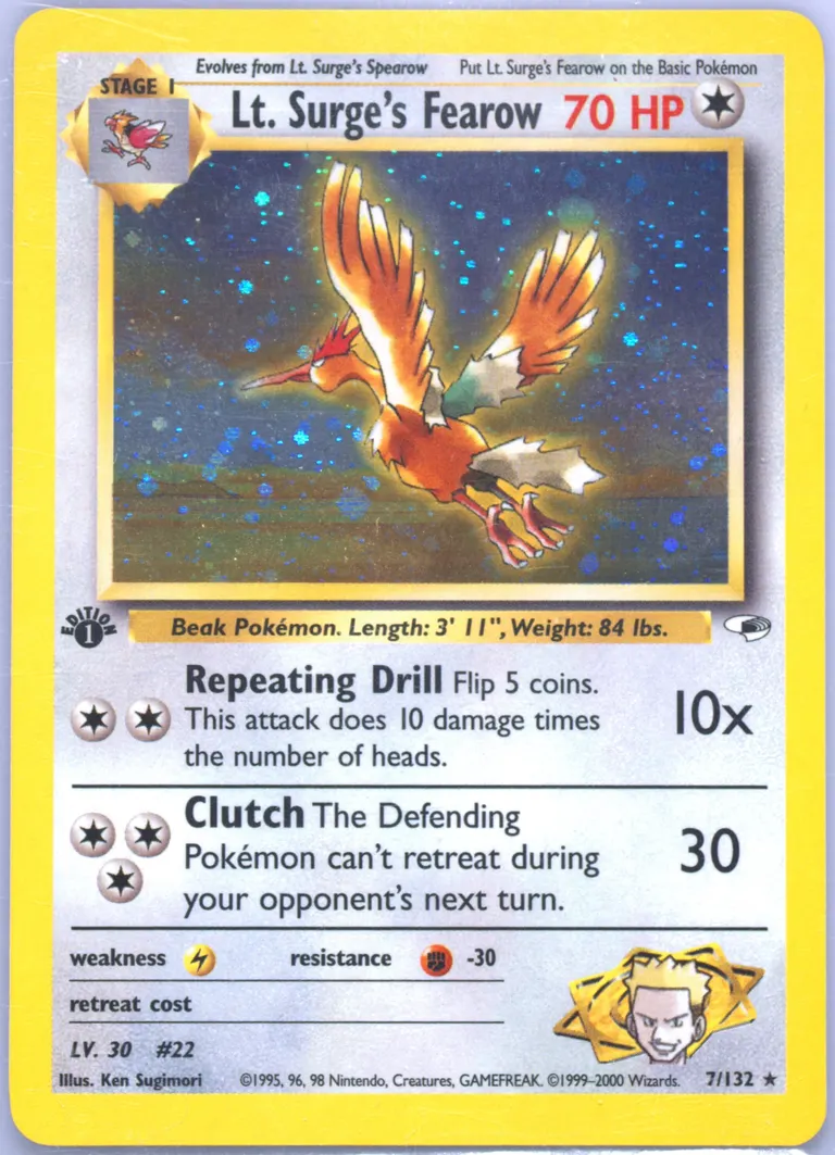 Lt. Surge's Fearow card photo