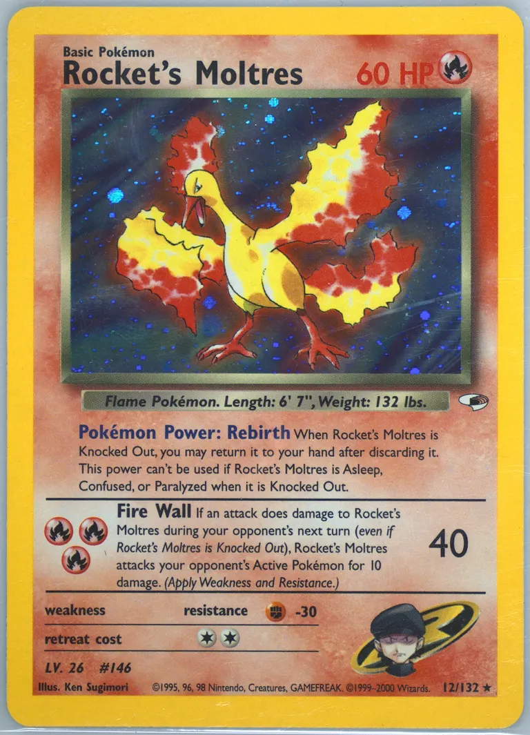 Rocket's Moltres card photo