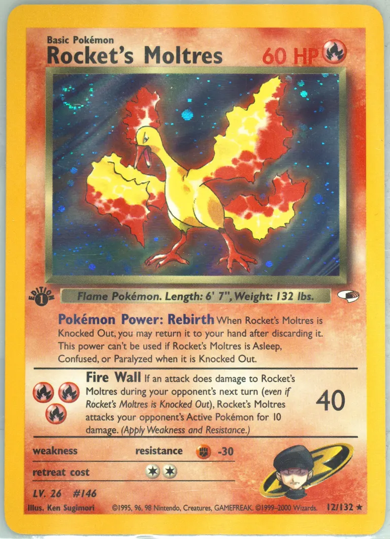 Rocket's Moltres card photo