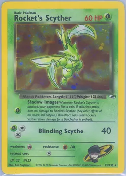 Rocket's Scyther card photo