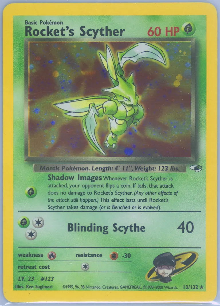 Rocket's Scyther card photo