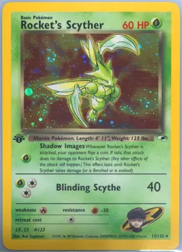 Rocket's Scyther card photo