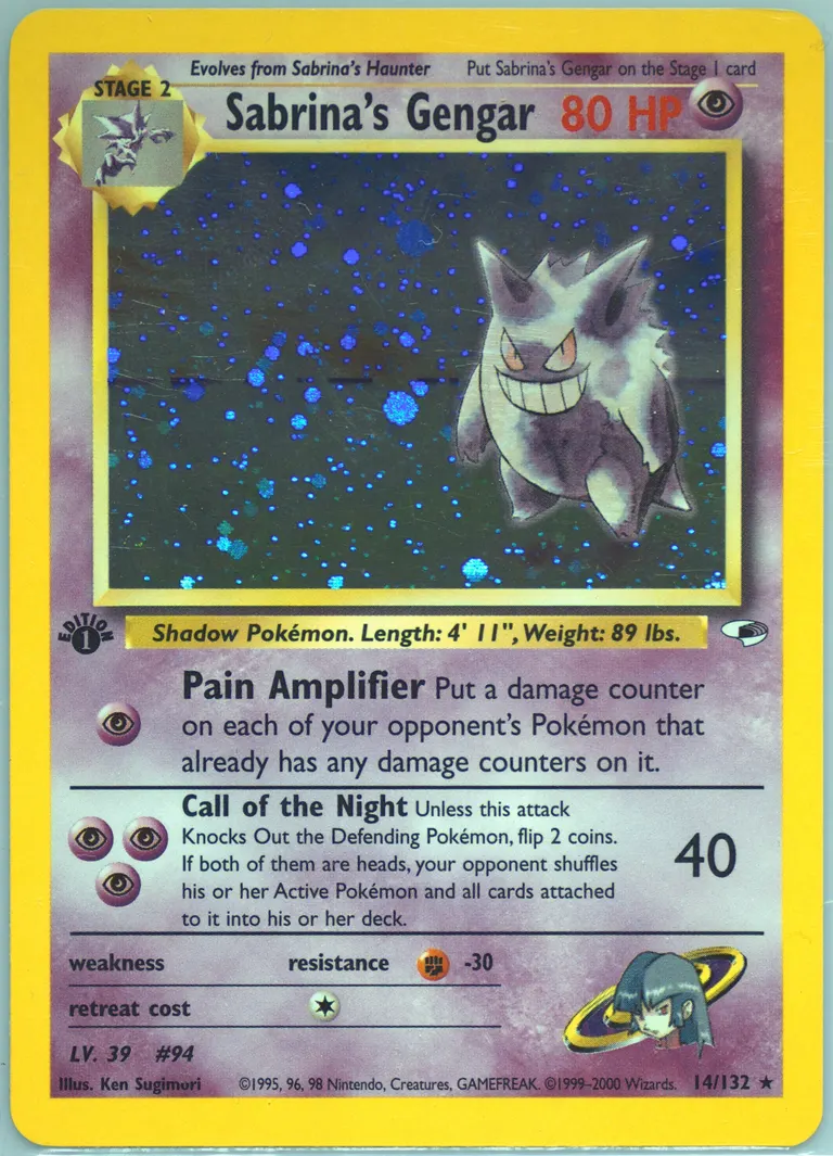 Sabrina's Gengar card photo
