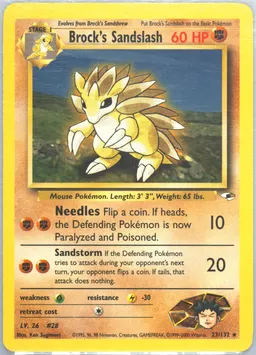 Brock's Sandslash card photo