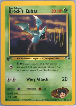 Brock's Zubat card photo