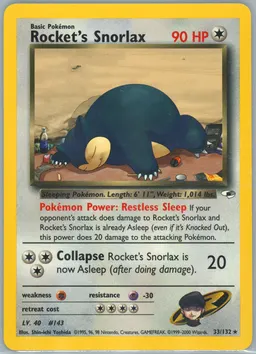 Rocket's Snorlax #33
