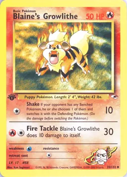 Blaine's Growlithe #35