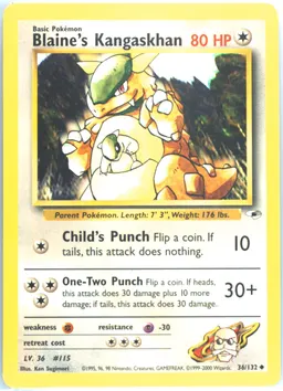 Blaine's Kangaskhan #36