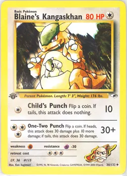 Blaine's Kangaskhan #36