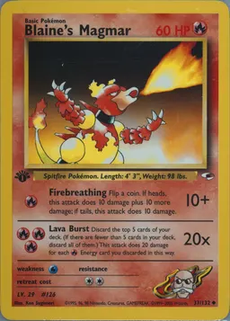 Blaine's Magmar card photo