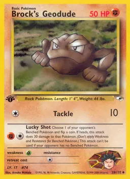 Brock's Geodude card photo