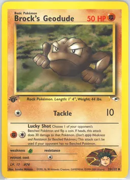 Brock's Geodude card photo
