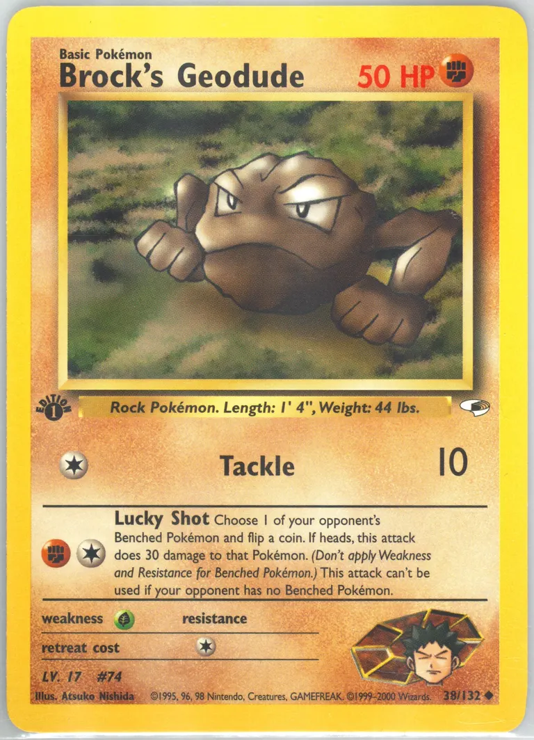 Brock's Geodude card photo