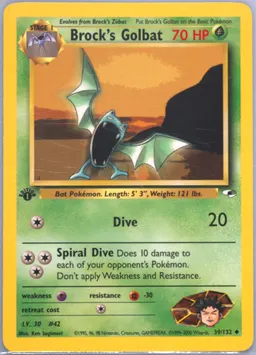 Brock's Golbat card photo