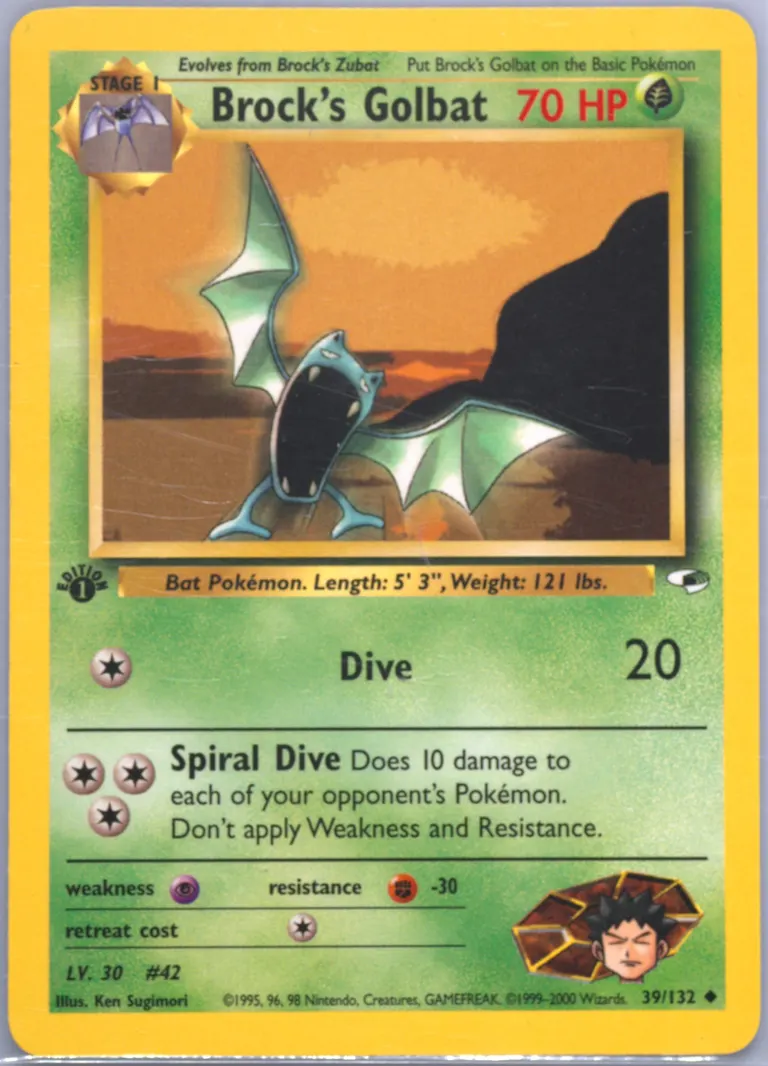 Brock's Golbat card photo