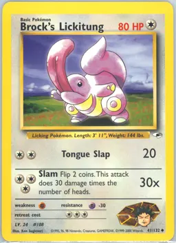 Brock's Lickitung card photo
