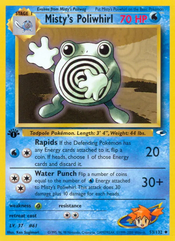 Misty's Poliwhirl card photo