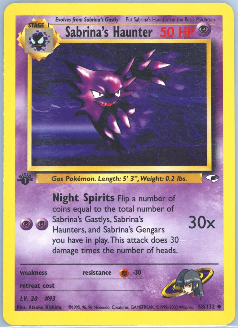 Sabrina's Haunter card photo