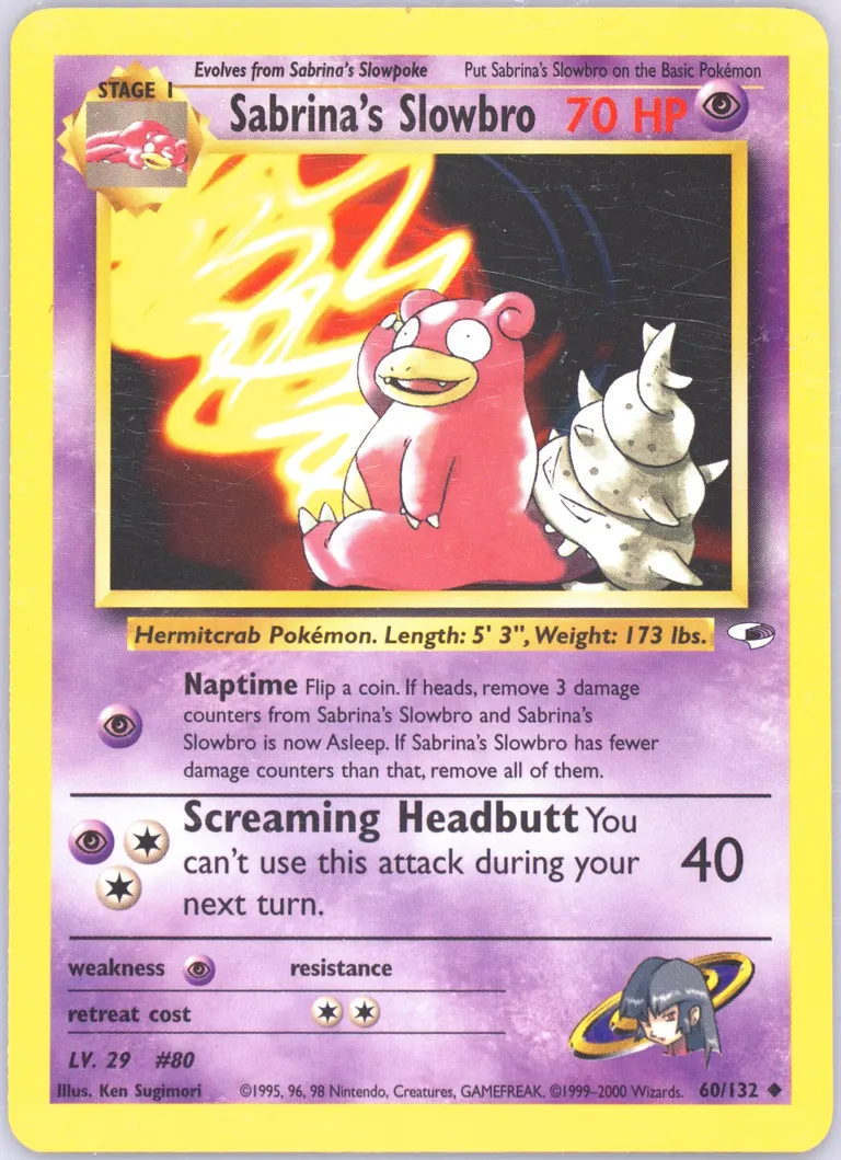 Sabrina's Slowbro card photo