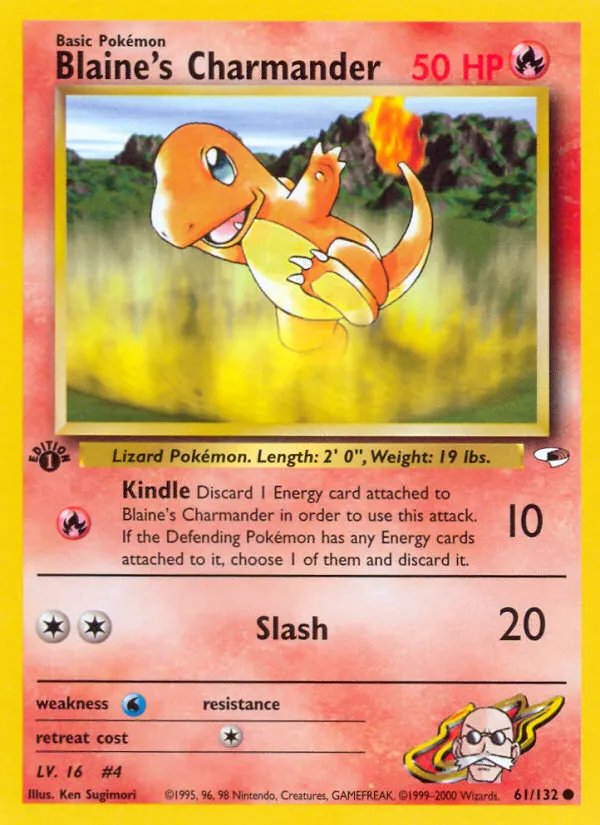 Blaine's Charmander card photo