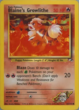 Blaine's Growlithe #62
