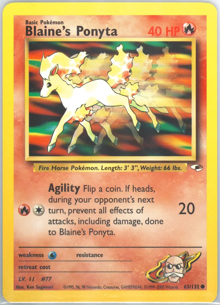 Blaine's Ponyta card photo