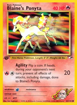 Blaine's Ponyta card photo