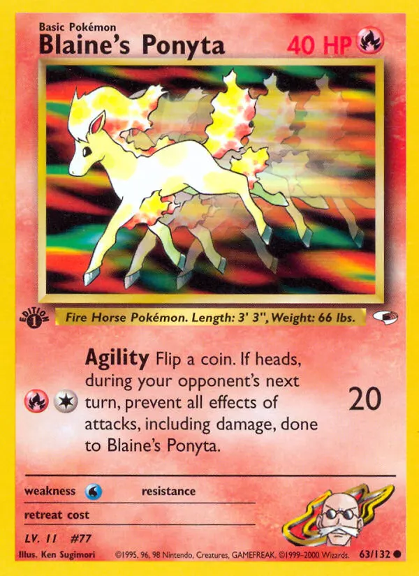 Blaine's Ponyta card photo