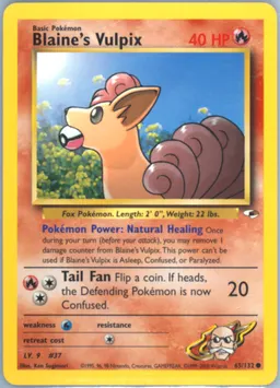 Blaine's Vulpix #65