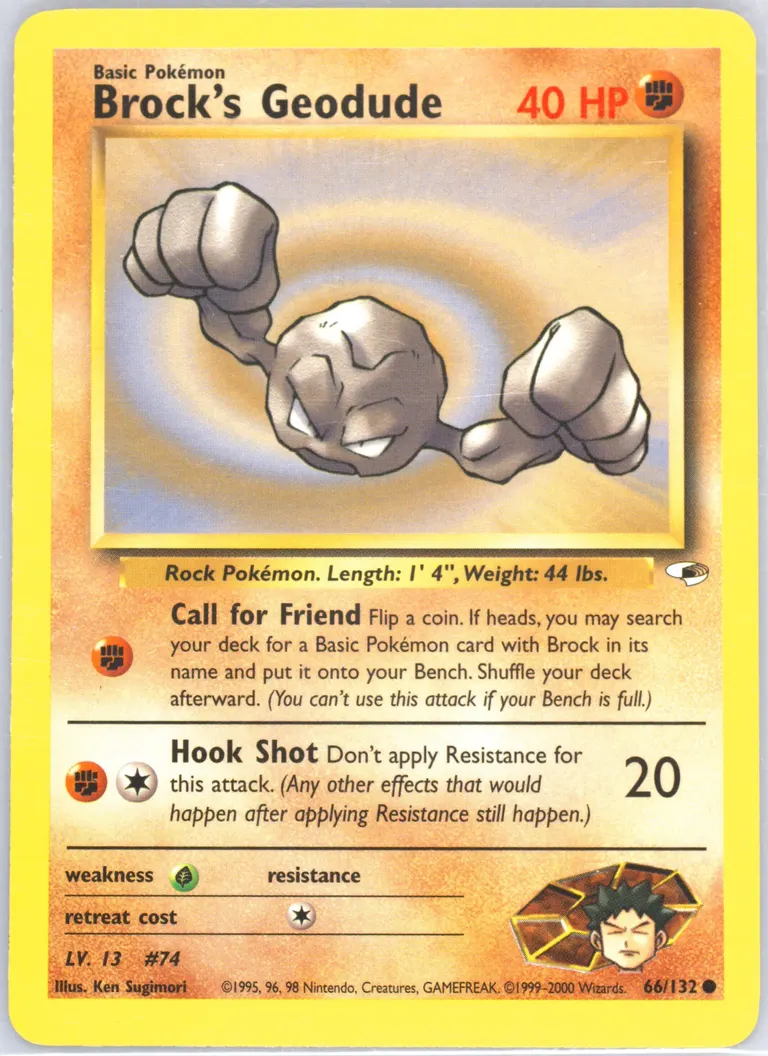 Brock's Geodude card photo