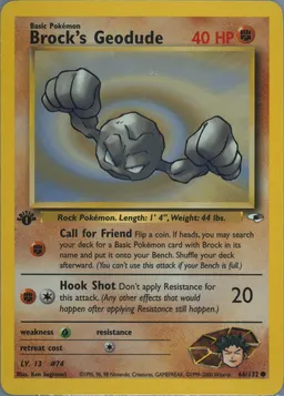 Brock's Geodude card photo