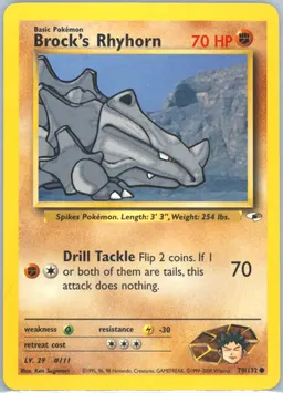 Brock's Rhyhorn card photo