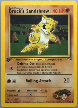 Brock's Sandshrew card photo