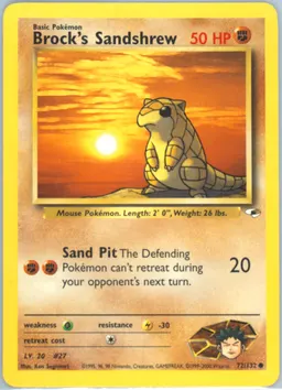 Brock's Sandshrew #72