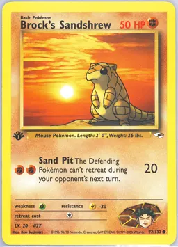 Brock's Sandshrew card photo