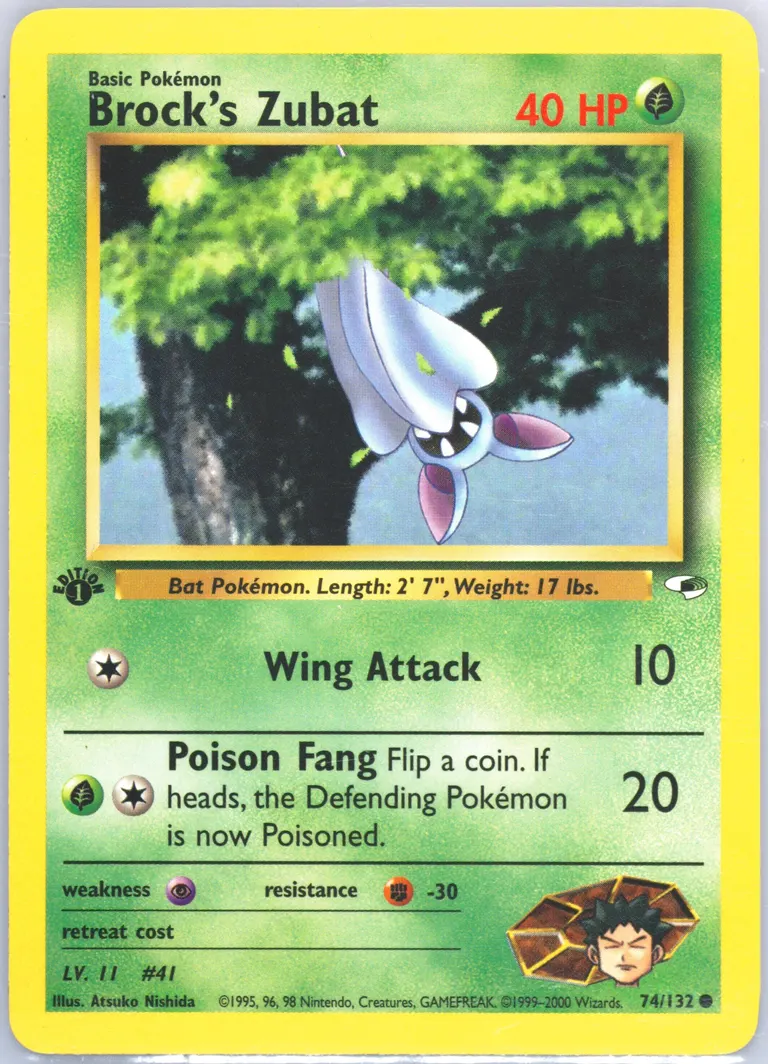 Brock's Zubat card photo