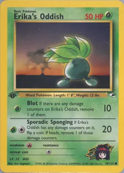 Erika's Oddish card photo